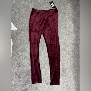 NWT-MNY Marc New York Burgundy Soft Leggings Size XL